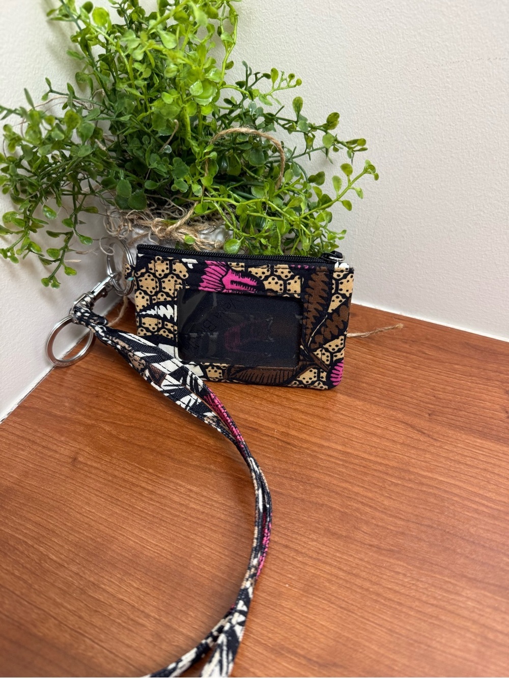 Vera Bradley Campus Double ID & Lanyard Canyon Road  EUC